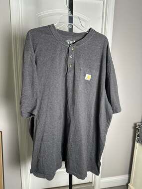 Carhartt Men's Loose Short-Sleeve Pocket T-Shirt Heather Gray 3XL Tall 315